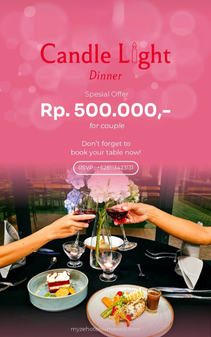 Dinner romantis di myze sumenep