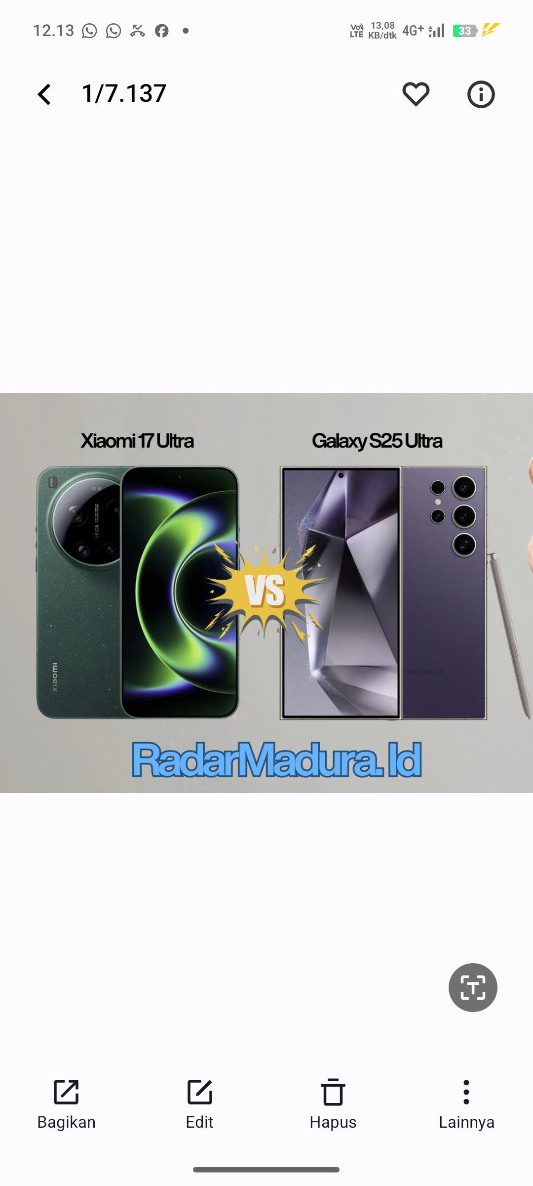 Xiaomi 17 Ultra Vs Galaxy S25 Ultra