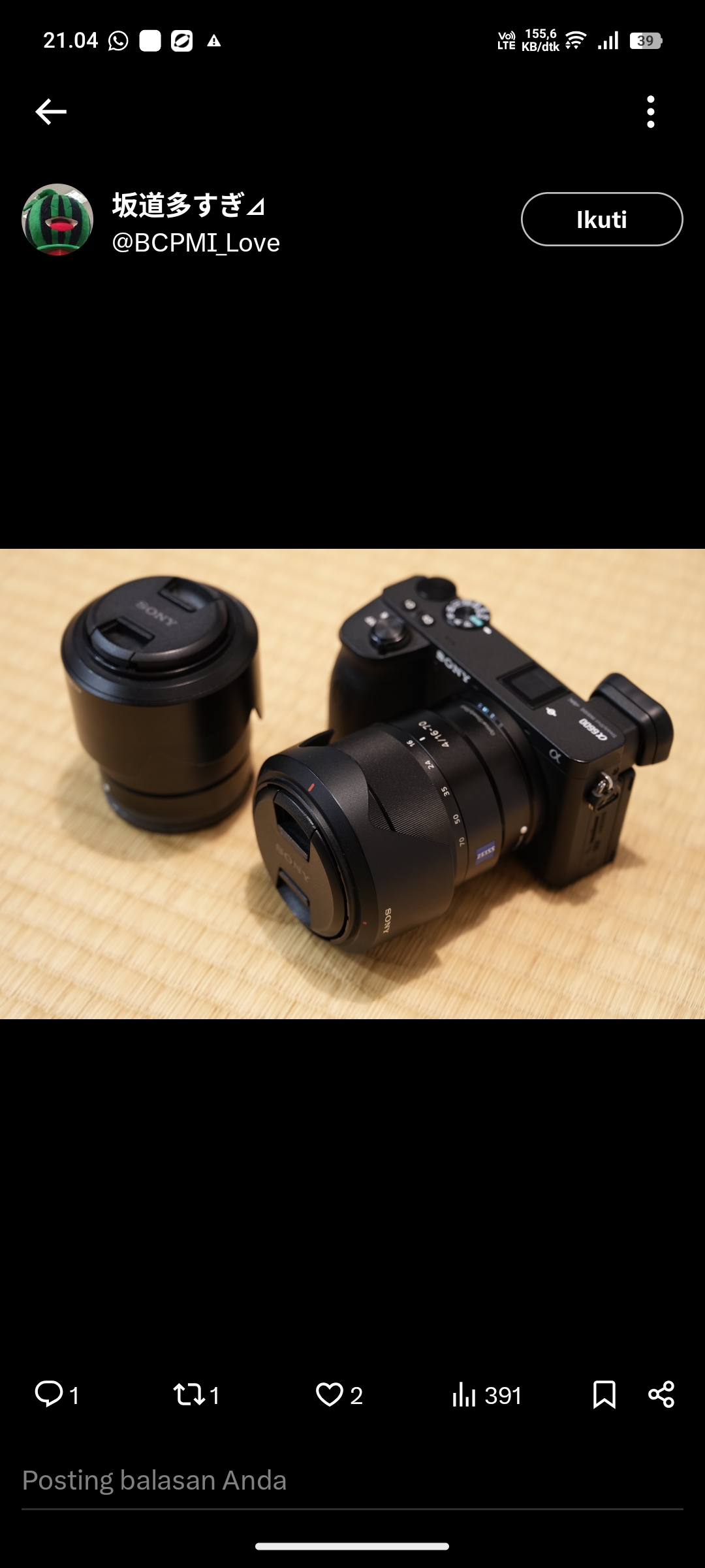 Kamera Sony A6000