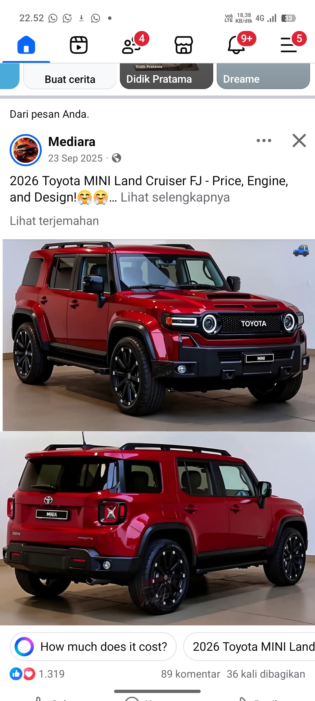 Toyota Mini Land Cruiser 2026