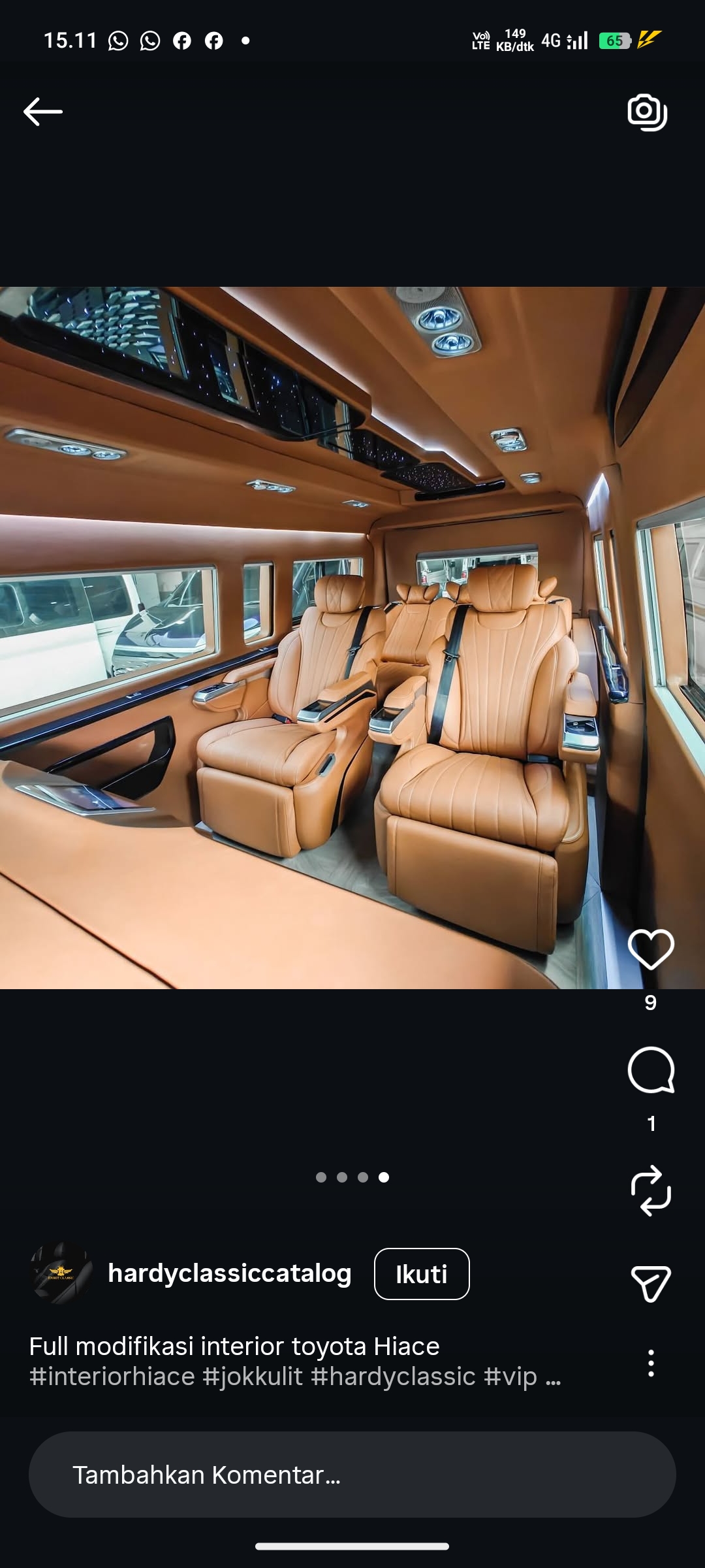 Modifikasi Interior Toyota Hiace
