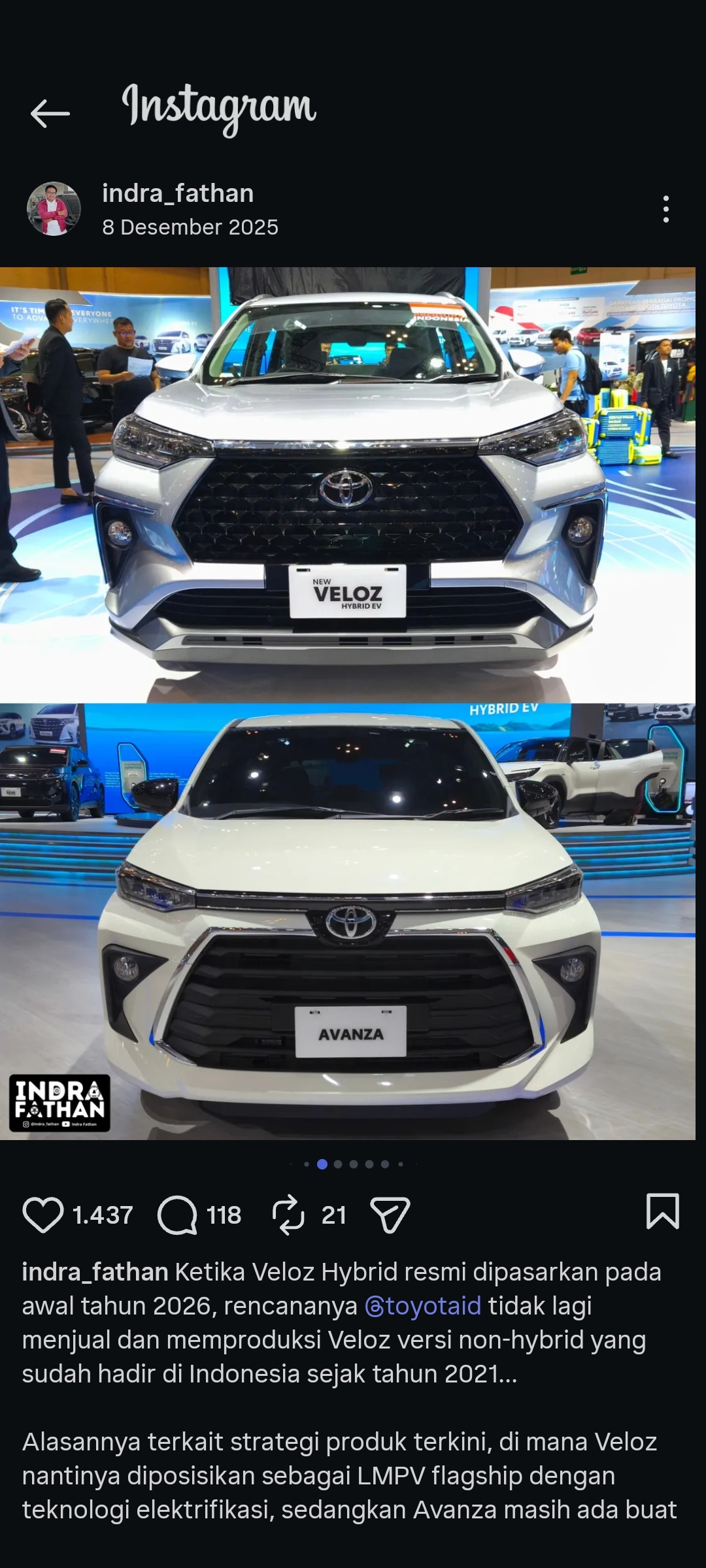 Toyota Veloz Hybrid EV 2026