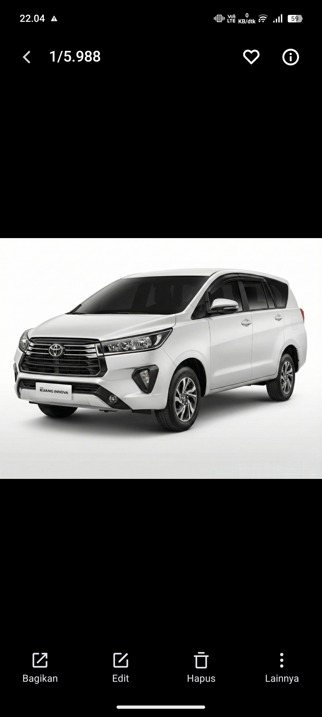Toyota Kijang Innova Reborn Diesel 2026