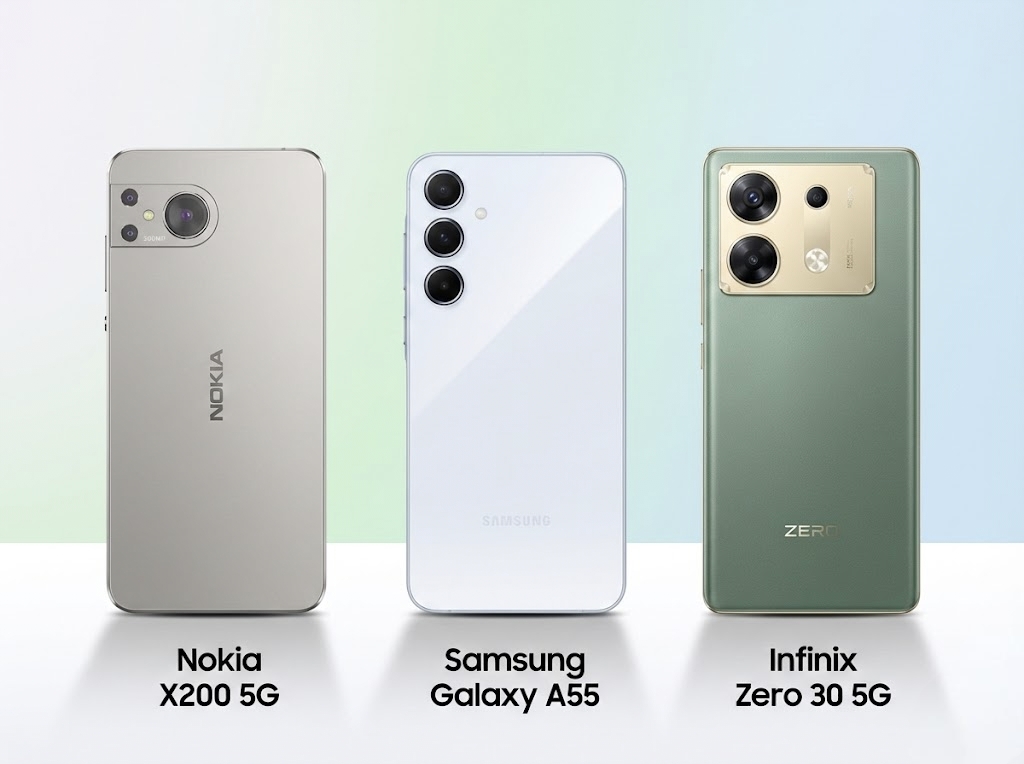 Nokia X200 5G, Samsung Galaxy A55, Infinix Zero 30 5G