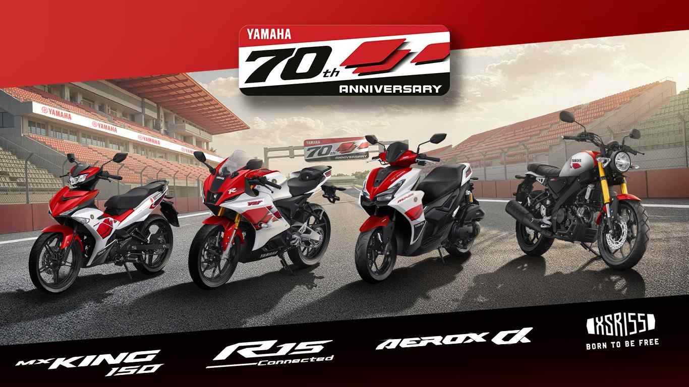 Model motor Edisi 70 th Yamaha