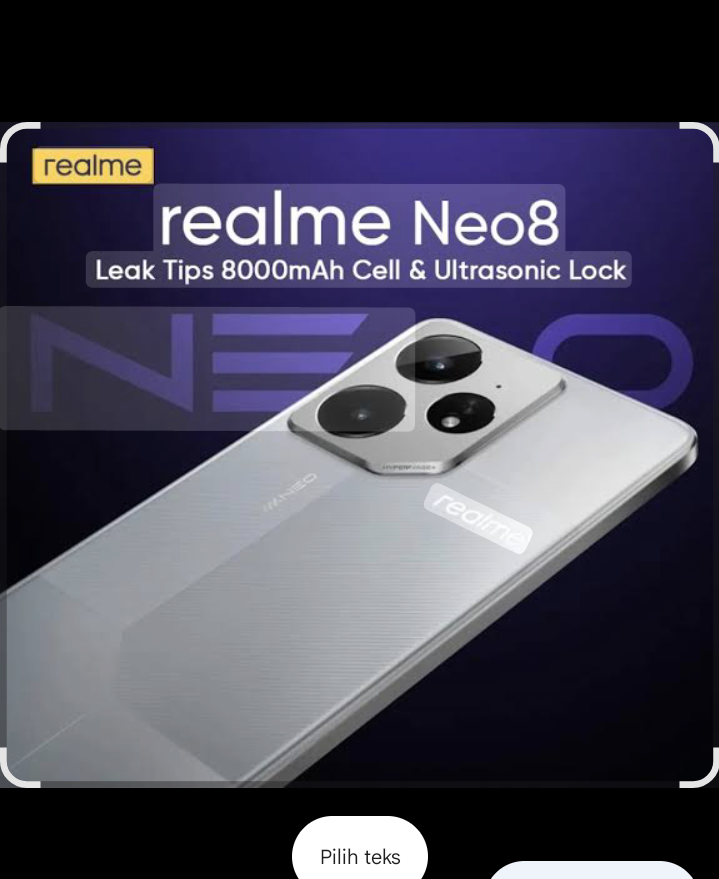 Realme Neo 8 2026 tampil berani dan futuristik.