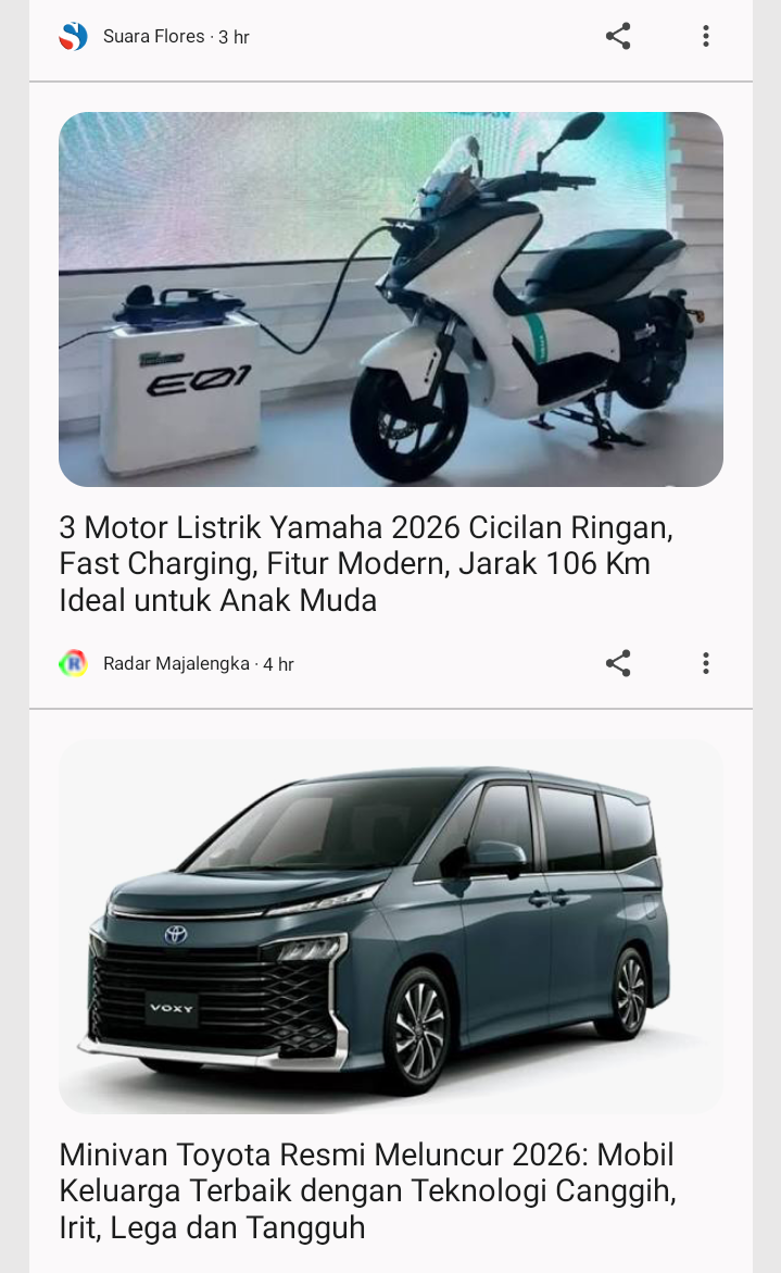 Desain eksterior minivan Toyota 2026 tampil lebih modern dan elegan.