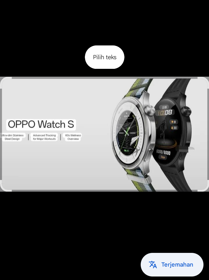 OPPO Watch S 2026 tampil ramping dan modern.