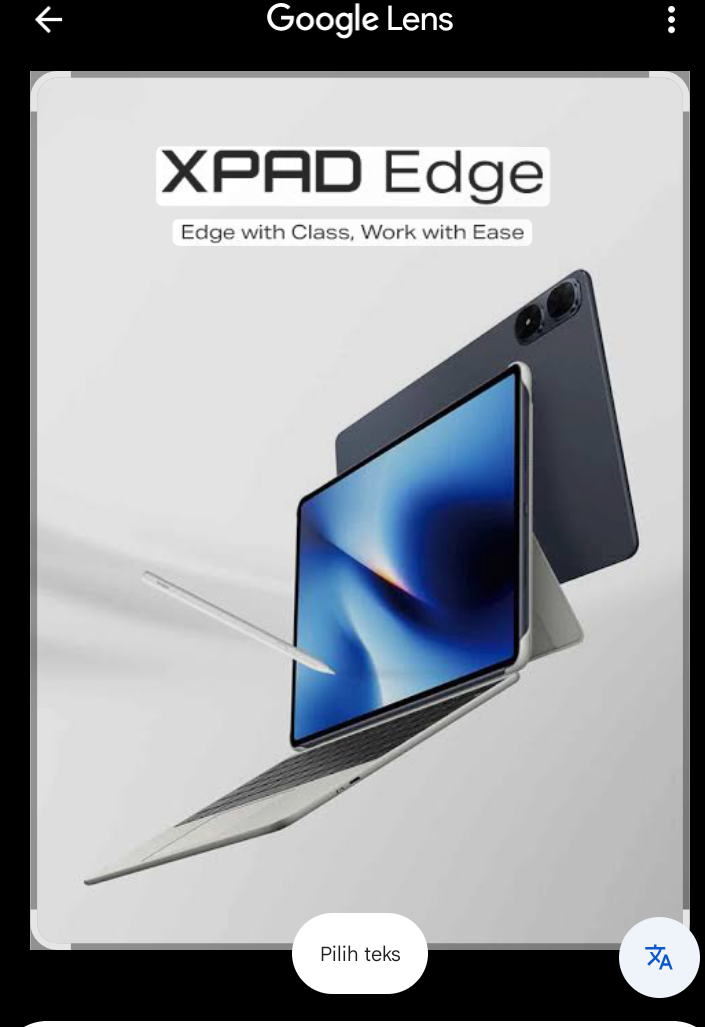 Infinix Xpad Edge tampil tipis dan modern.