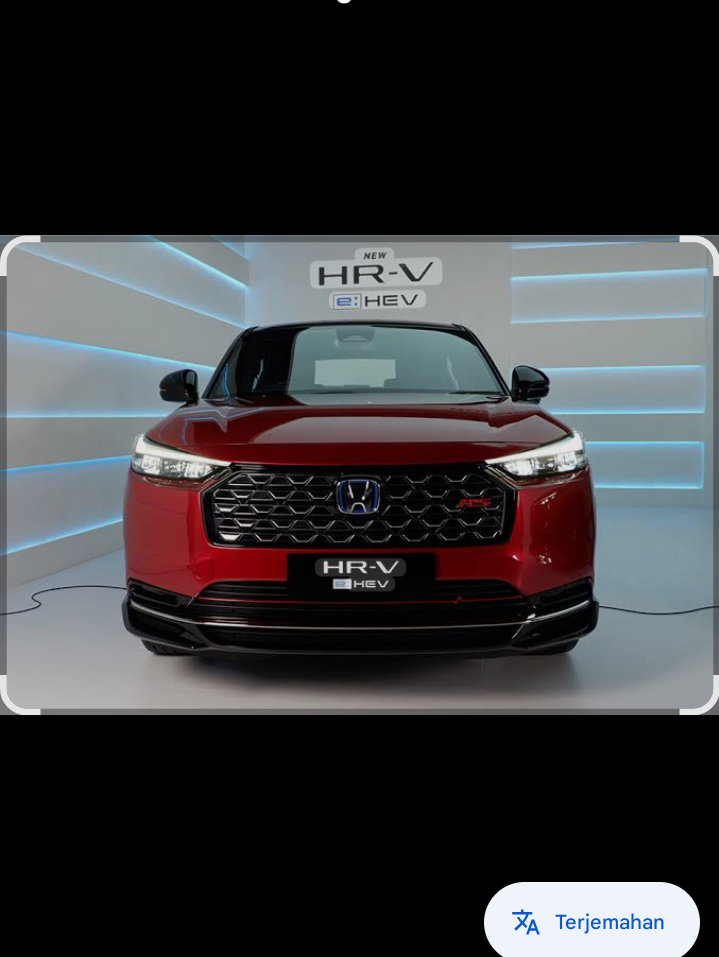 Honda HR-V menampilkan garis bodi yang bersih dan tegas.