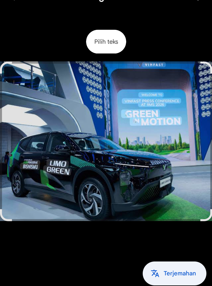 VinFast Limo Green mengusung tampilan modern dan bersih.