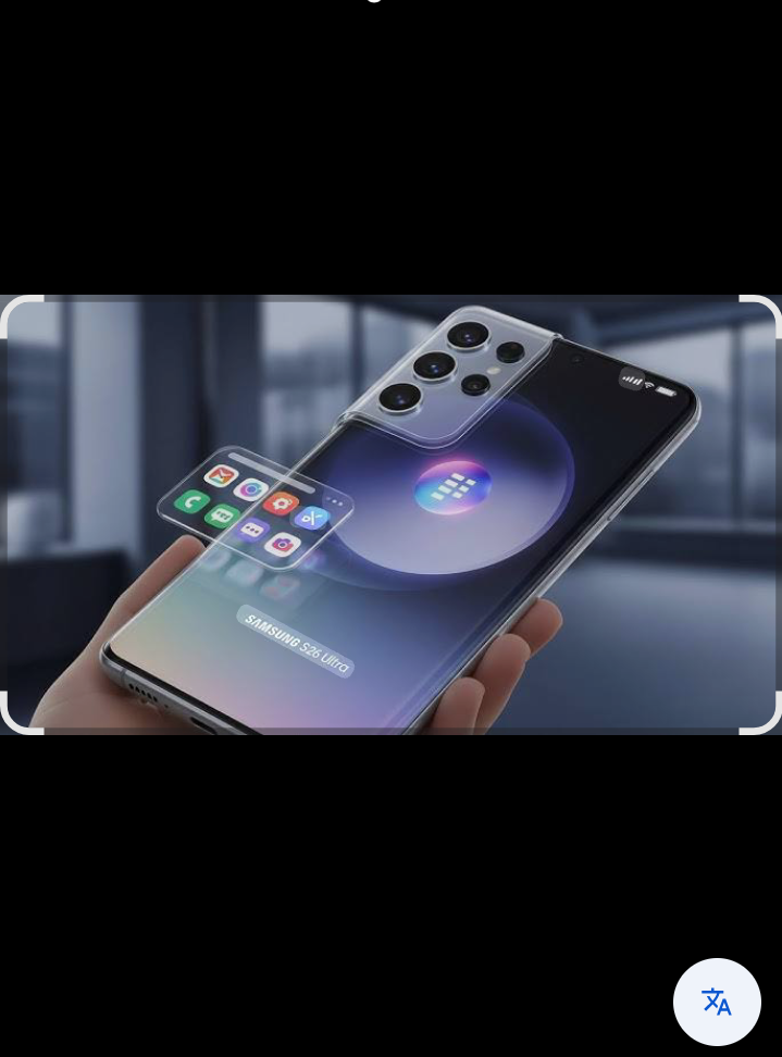 Galaxy S26 Ultra tampil dengan bahasa visual yang lebih tegas dan modern.