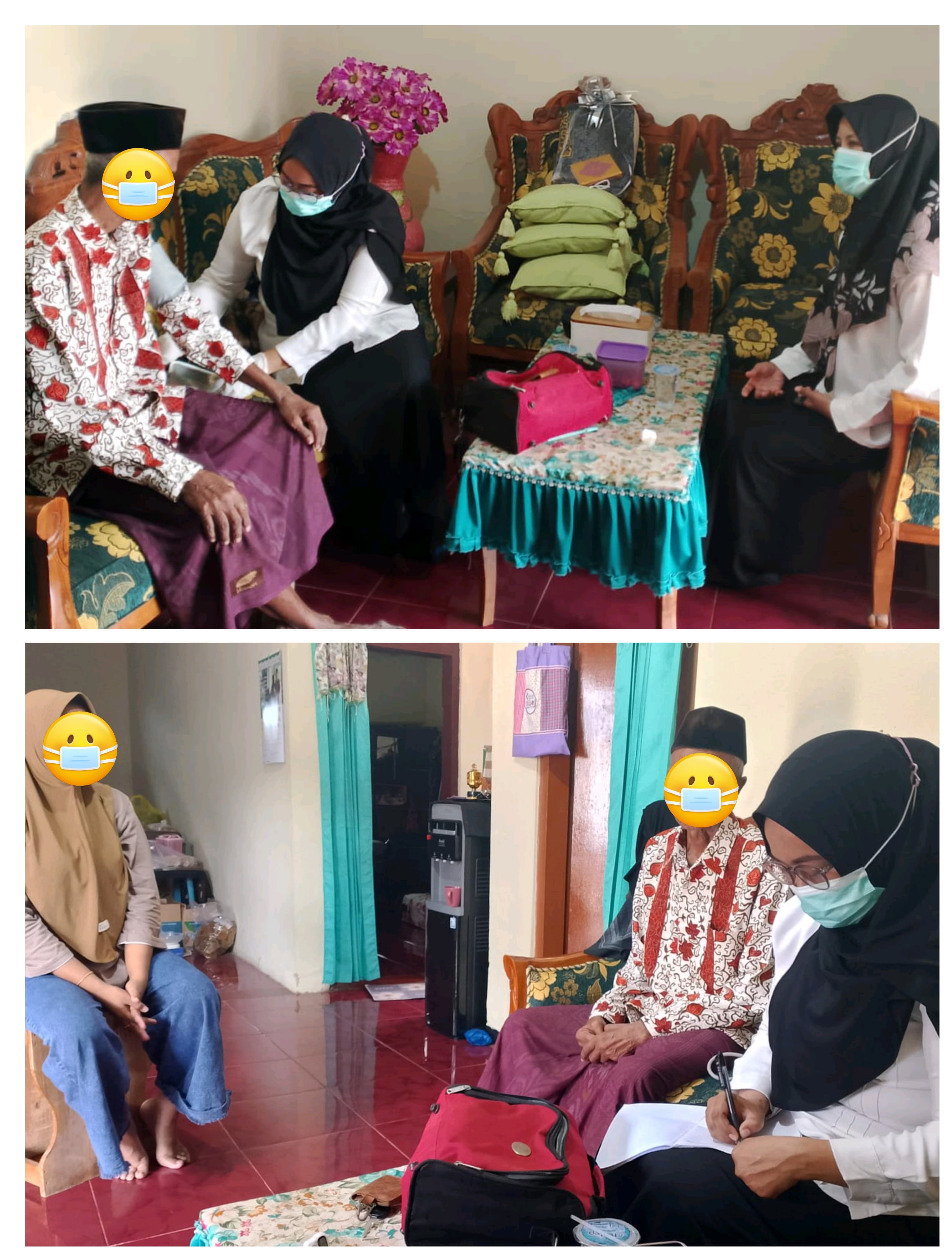 FOKUS: Petugas Puskesmas Batuan turun langsung ke rumah warga di Babbalan, Sumenep.