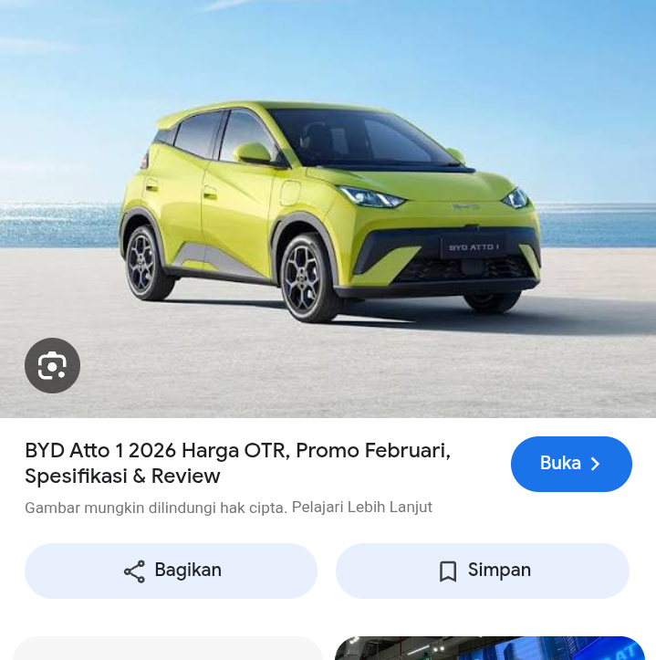 Dari sisi desain, Atto 1 tampil kompak dan modern. Proporsinya cocok untuk mobilitas perkotaan yang padat.