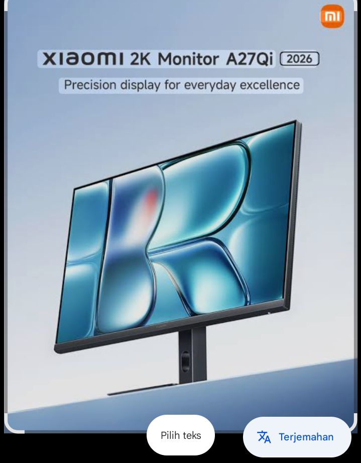 Melalui Xiaomi 2K Monitor A27qi 2026, perusahaan menunjukkan bahwa inovasi tak selalu harus rumit.