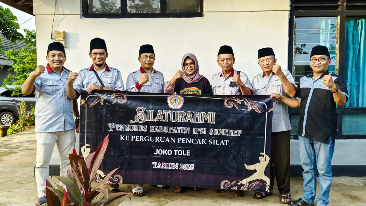 TURUN LANGSUNG: Pengurus Ipsi Sumenep saat melakukan silaturahmi dengan perguruan silat di Sumenep di akhir 2025 lalu.