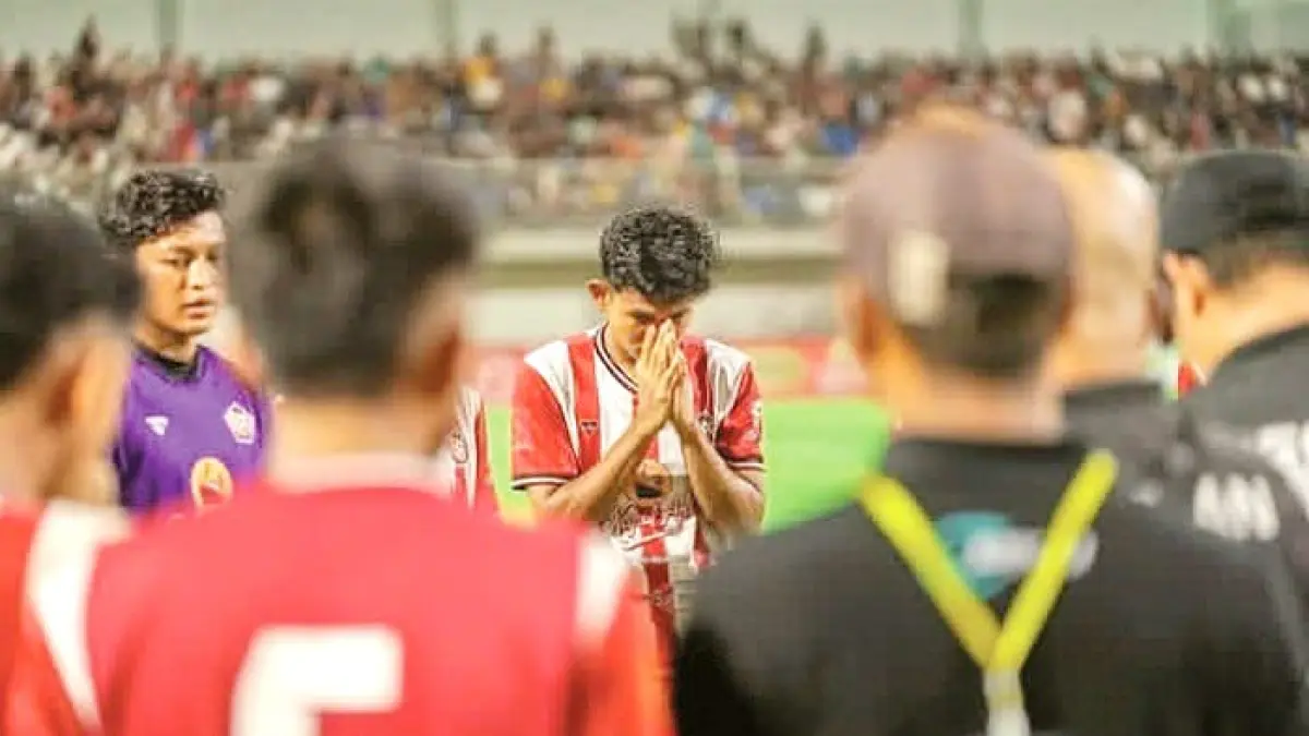 BANGGA: Persepam merayakan kemenangan di laga final bersama Pasuruan United, Minggu (15/2). (INSTAGRAM SANS PHOTOGRAPH)