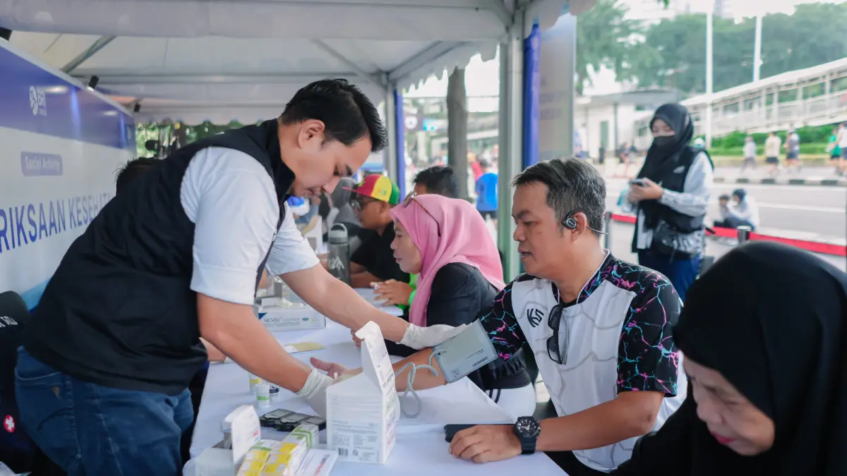 BAKSOS: BRI Peduli menggelar pemeriksaan kesehatan gratis bagi 9.500 warga di berbagai wilayah Indonesia.