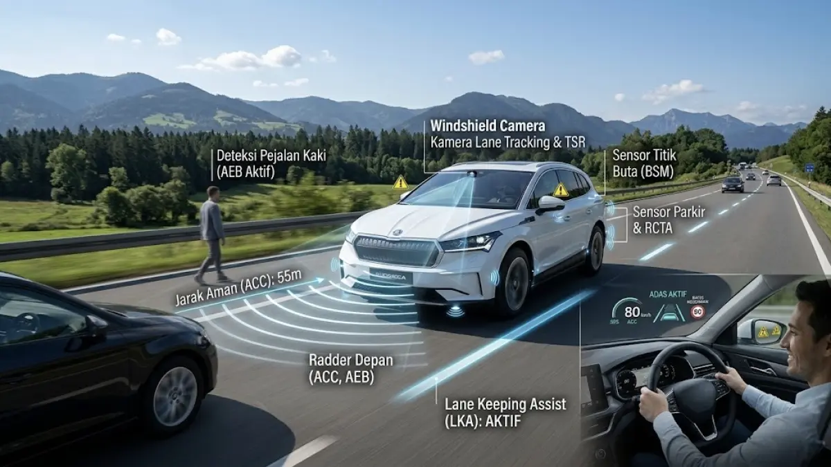 Advanced Driver Assistance Systems atau ADAS pada mobil