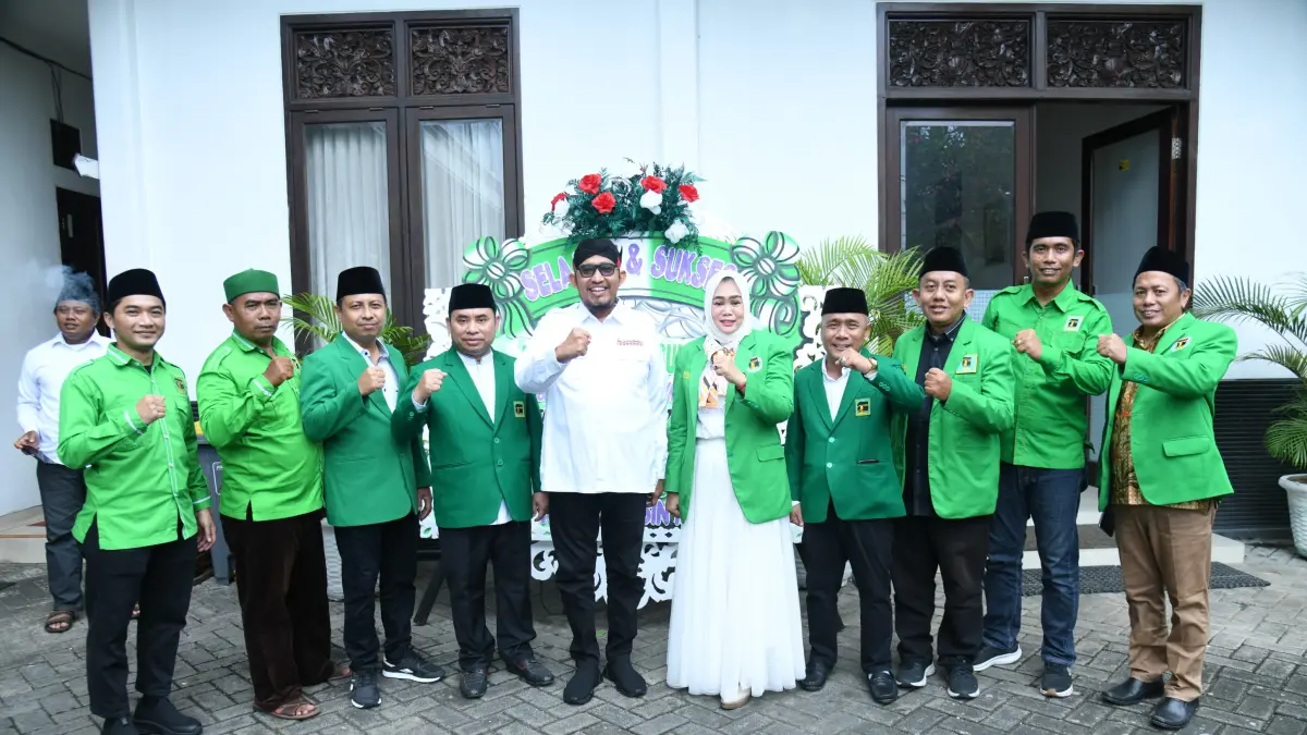 PERKUAT SINERGI: Bupati Sumenep Achmad Fauzi Wongsojudo saat menyampaikan sambutan dalam acara Muscab X PPP Sumenep di Hotel C1 Sumenep, Senin (27/4).
