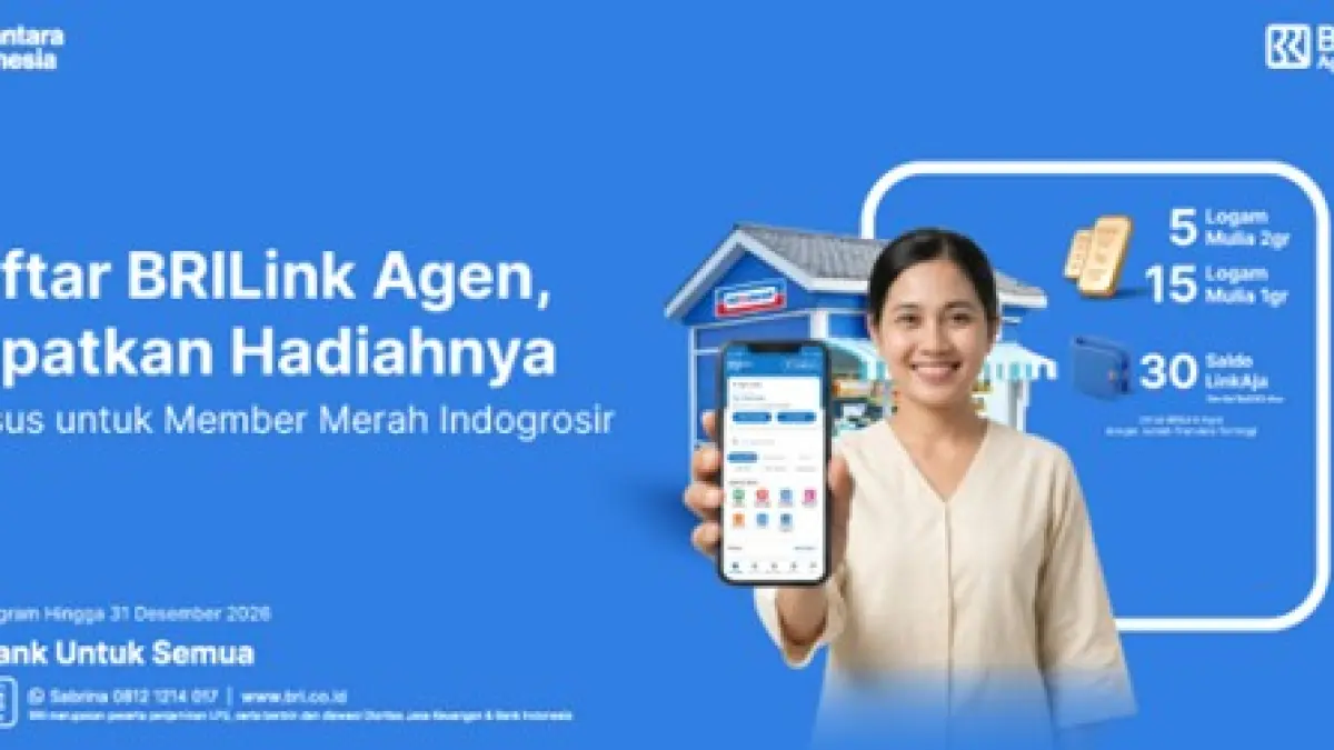 MENARIK: Agen BRIlink berkesempatan untuk mendapatkan hadiah emas.