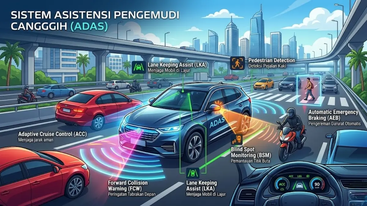 Advanced Driver Assistance Systems atau ADAS 
