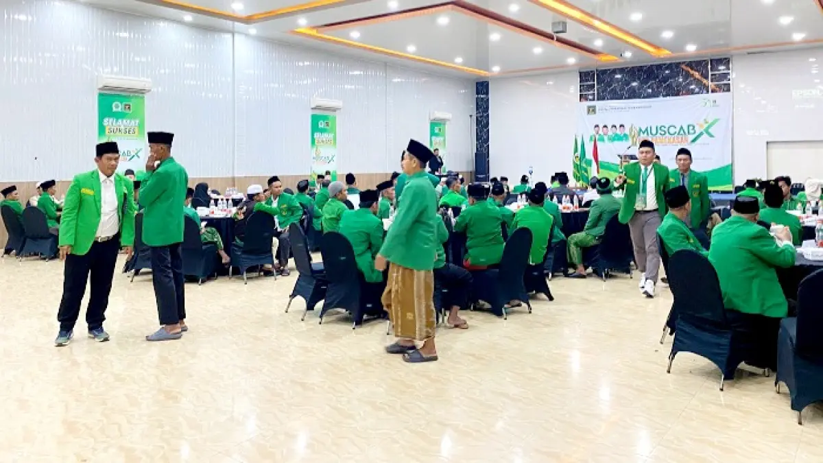 KOMPAK: Kader mengikuti Muscab X DPC PPP Pamekasan di Hotel Cahaya Berlian Selasa (5/5). (MOH. IQBAL AFGANI/JPRM)