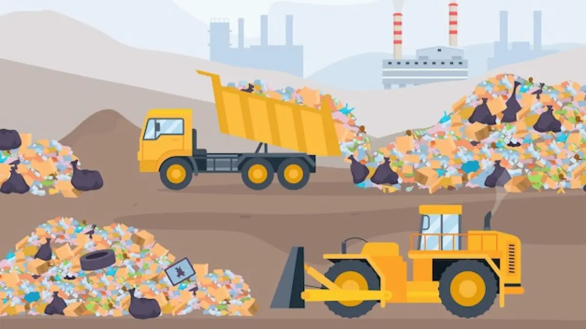 ILUSTRASI: TPA Sampah. (FREEPIK)