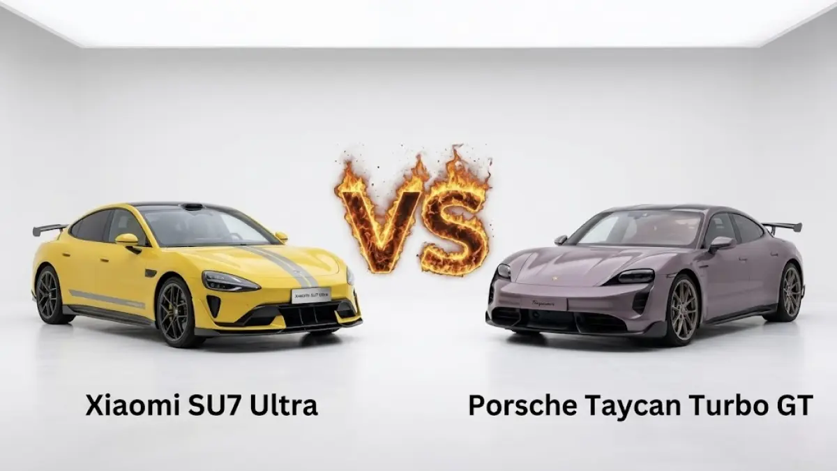 Xiaomi SU7 Ultra vs Porsche Taycan Turbo GT