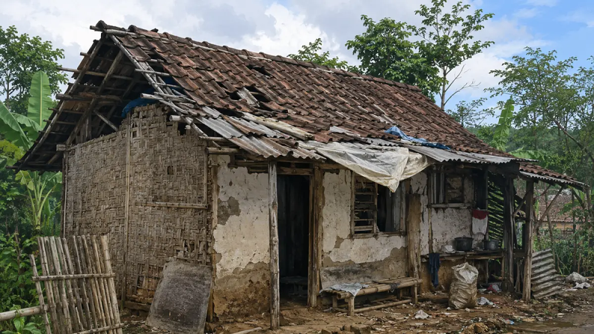 Ilustrasi rumah penerima bantuan BSPS