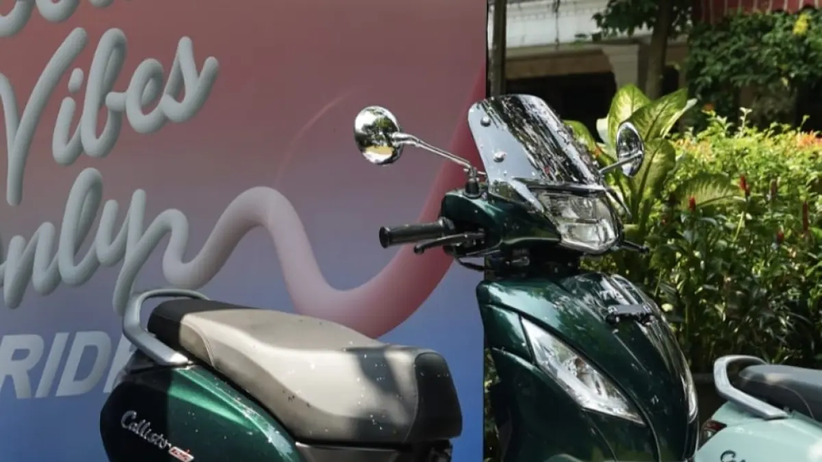 TVS Callisto 125 dengan Warna Emerald Green