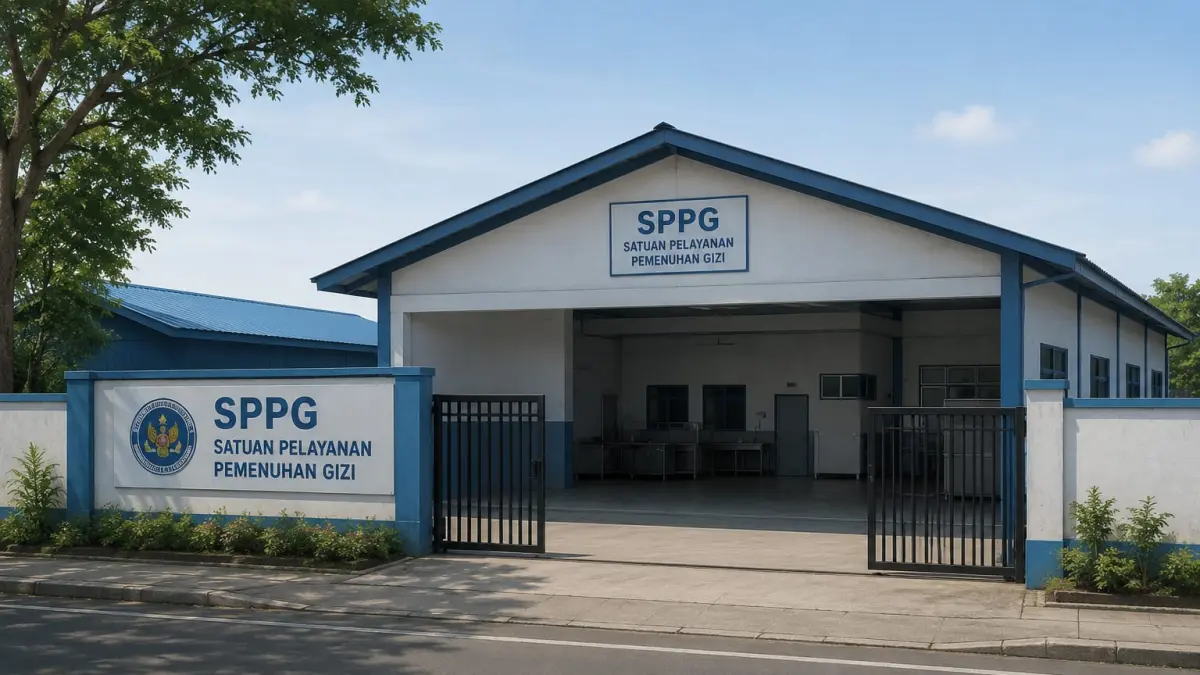 Ilustrasi dapur SPPG oleh AI