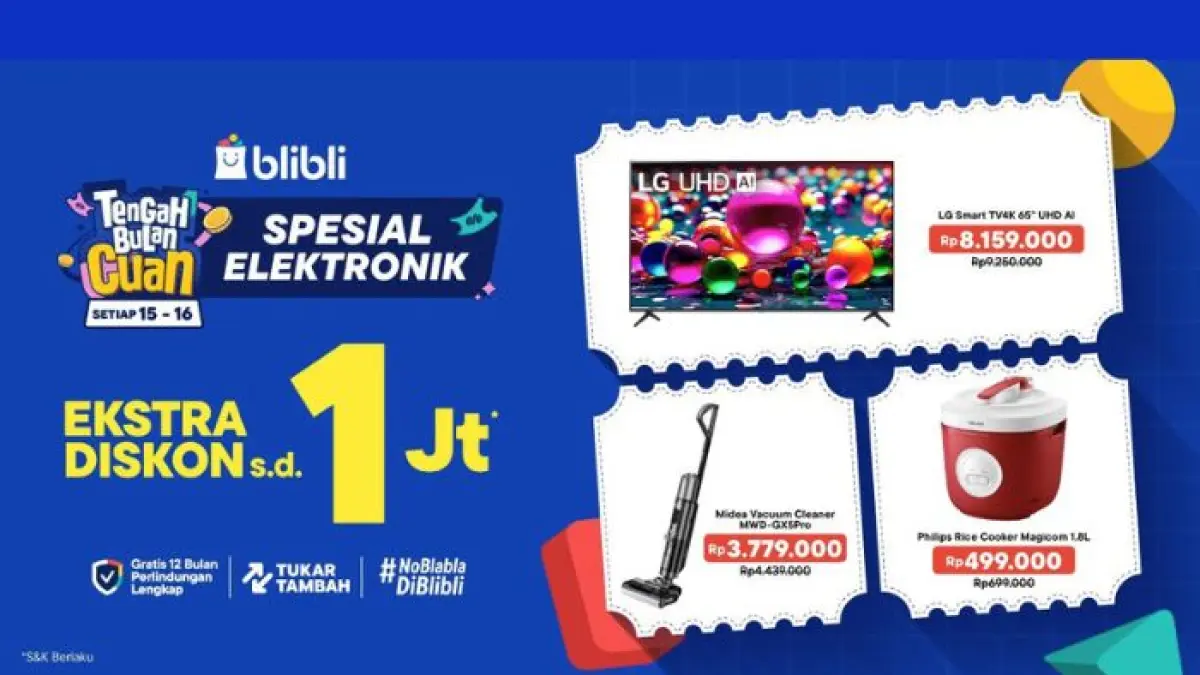 Jika kamu tertarik untuk memiliki TV LG 65 inch, kamu bisa membelinya secara online di toko online seperti Blibli.com