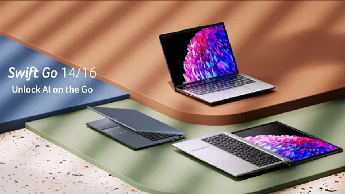 Acer Swift Air 14 AI, Swift Edge 14 AI, dan Swift Go 14 AI Pro Edition.&nbsp;