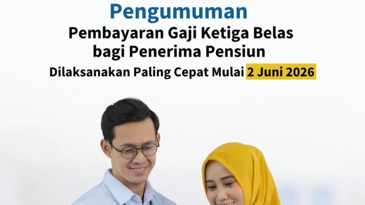 PEMBERITAHUAN: Gaji pensiunan bakal dicairkan.
