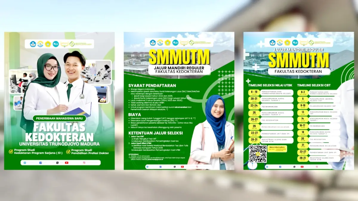 Syarat Pendaftaran Fakultas Kedokteran Universitas Trunodjoyo Madura.