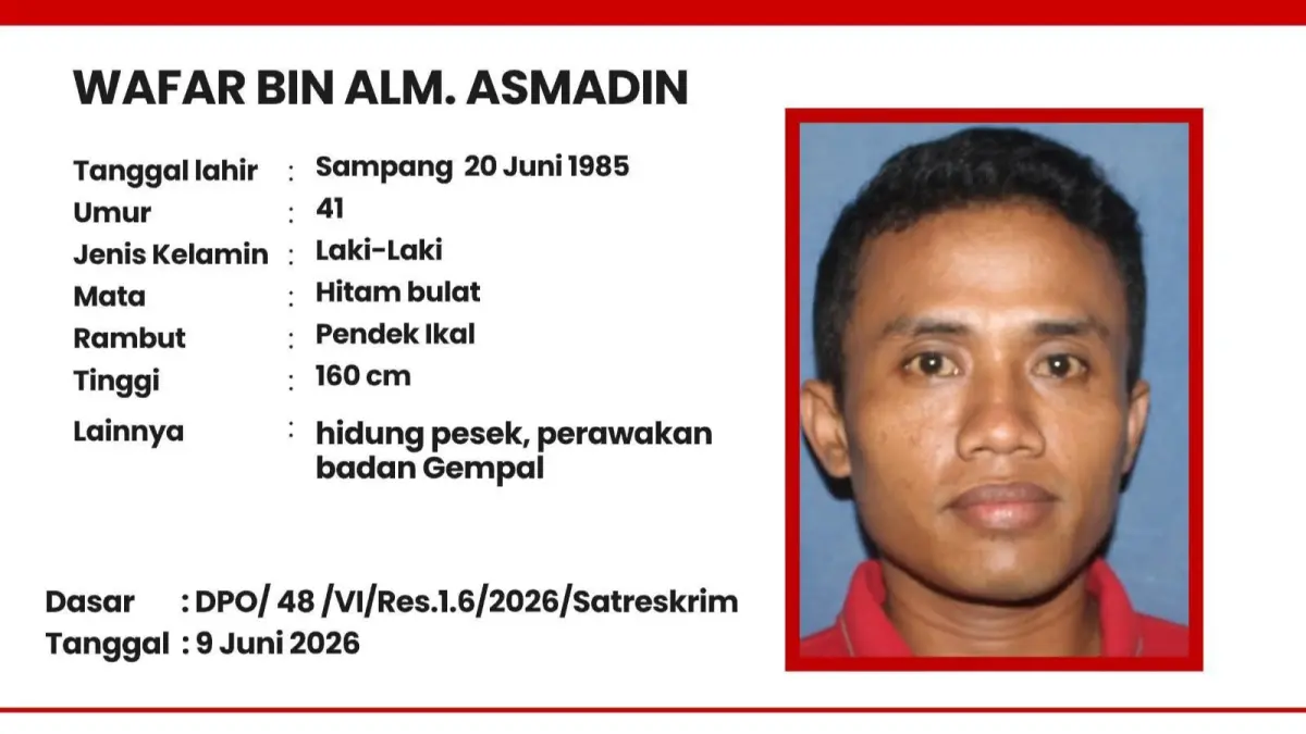 DICARI: DPO pelaku penembakan Ahmad Yulianto atas dugaan melakukan tindak pidana, memiliki, menyimpan, mempergunakan senjata api tanpa izin dan penganiayaan. (POLRES SAMPANG UNTUK JPRM)