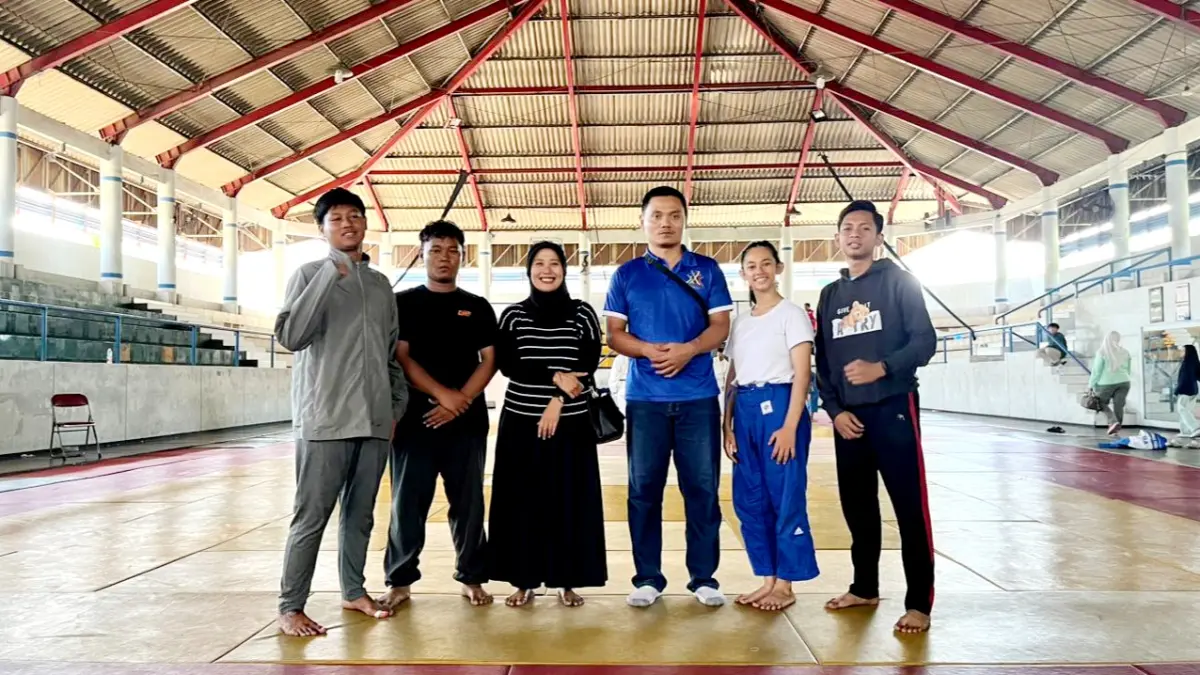 ANDALAN: Tiga Atle Judo Bangkalan usai mengikuti seleksi Senin (1/6). (KONI BANGKALAN UNTUK JPRM)