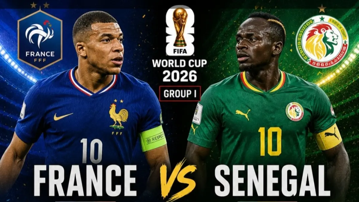 Prancis vs Senegal di Piala Dunia 2026. 
Sumber: X/@FIFAWC26Updates