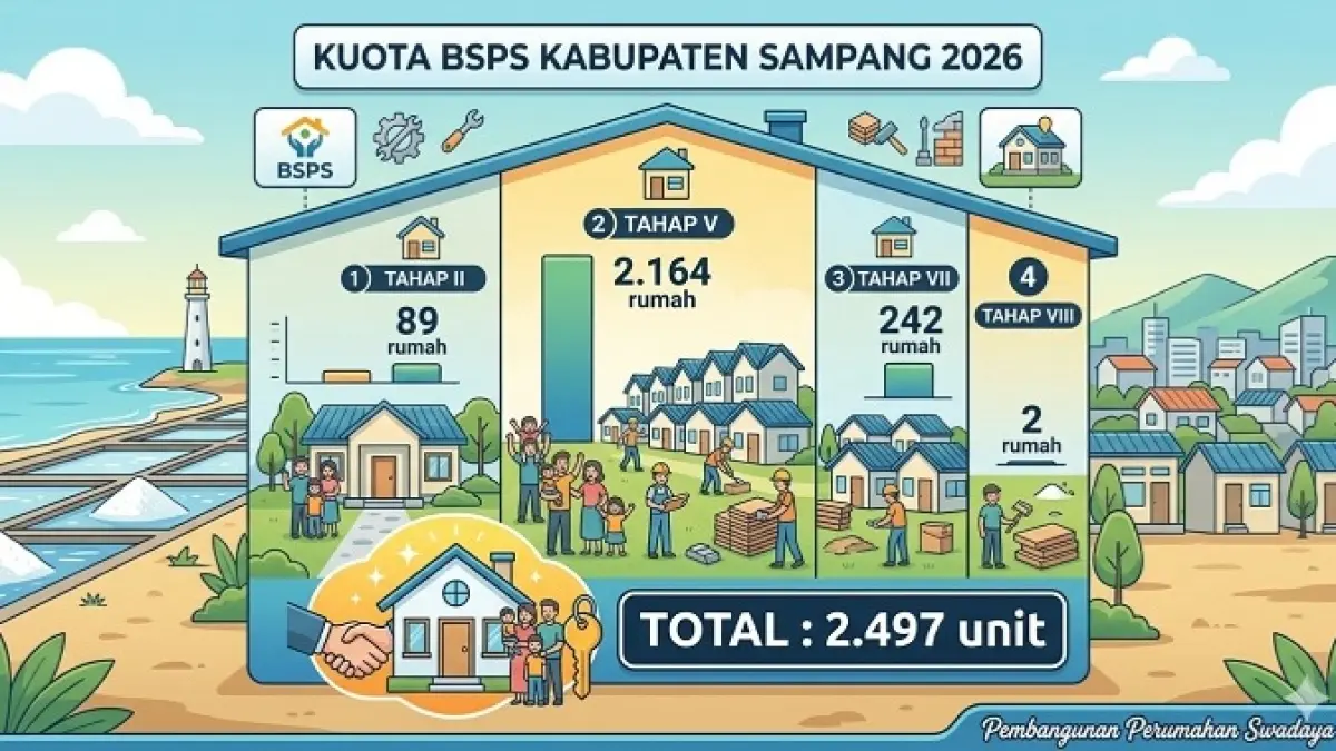 Kuota BSPS Kabupaten Sampang 2026. (Ilustrasi Dibantu AI)