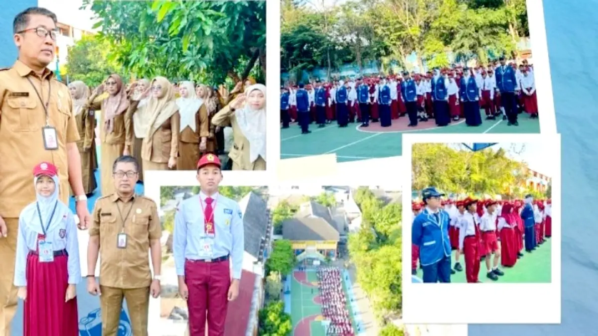 GENERASI GEMILANG: Galeri kegiatan MPLS UPTD SMPN 1 Bangkalan Senin (13/7). (UPTD SMPN 1 BANGKALAN UNTUK JPRM)