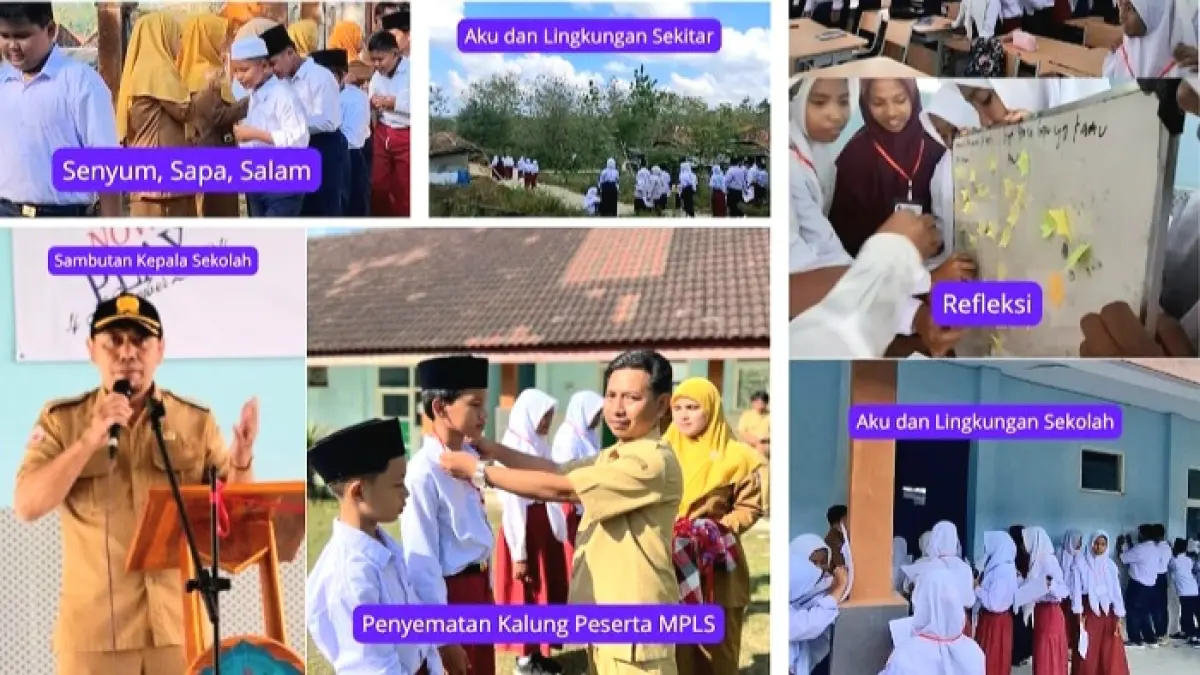 GENERASI UNGGUL: Siswa baru UPTD SMPN 3 Geger menjalani MPLS. (UPTD SMPN 3 GEGER UNTUK JPRM)