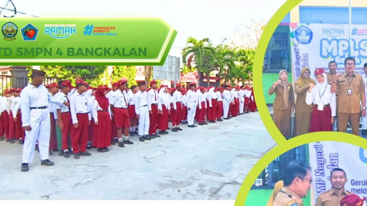 MENDIDIK SISWA SEPENUH HATI: Galeri kegiatan MPLS di UPTD SMPN 4 Bangkalan.