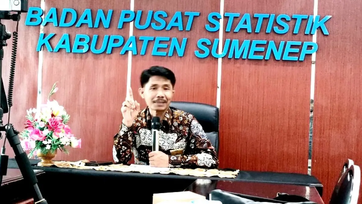Kepala BPS Sumenep Handoyo Wijoyo. (Luqman Hakim/RadarMadura.id)
