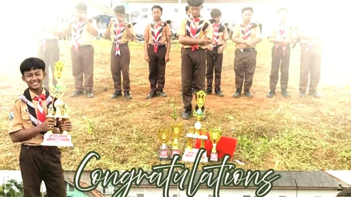 DISIPLIN: Pramuka merupakan kegiatan ekstrakurikuler yang banyak digandrungi siswa Yayasan Nurul Islam Al Mannan Djasuli Dasuk. (DOKUMEN YAYASAN)