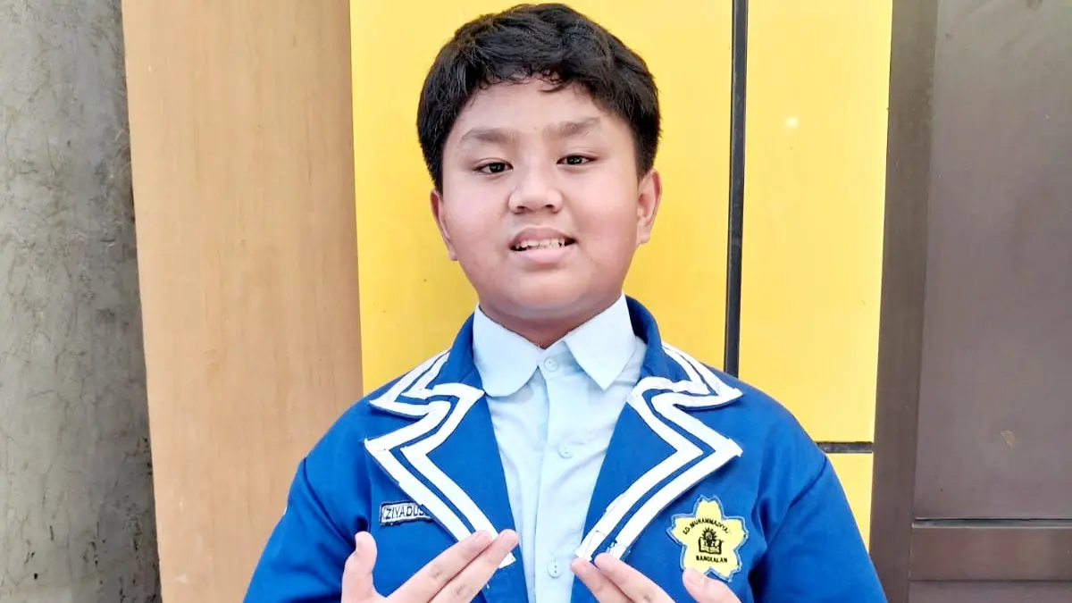 RAJIN: Ziyadussadat Alfirdaus meraih medali emas dalam MEA 2026. (SD MUHAMMADIYAH 1 BANGKALAN UNTUK JPRM)