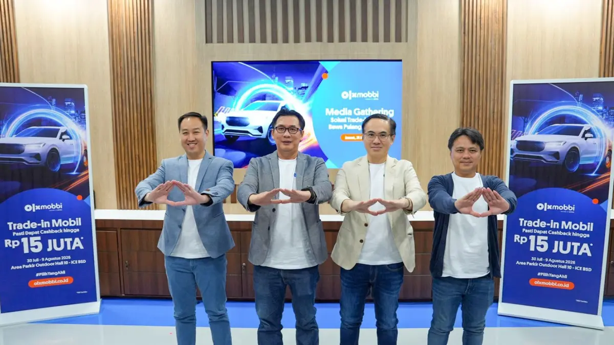 OLXmobbi kembali hadir sebagai Official Trade-in Partner GIIAS 2026. Melalui layanan ini, pemilik kendaraan dapat membawa mobil lama untuk menjalani inspeksi sebelum mendapatkan penawaran harga berdasarkan kondisi kendaraan.