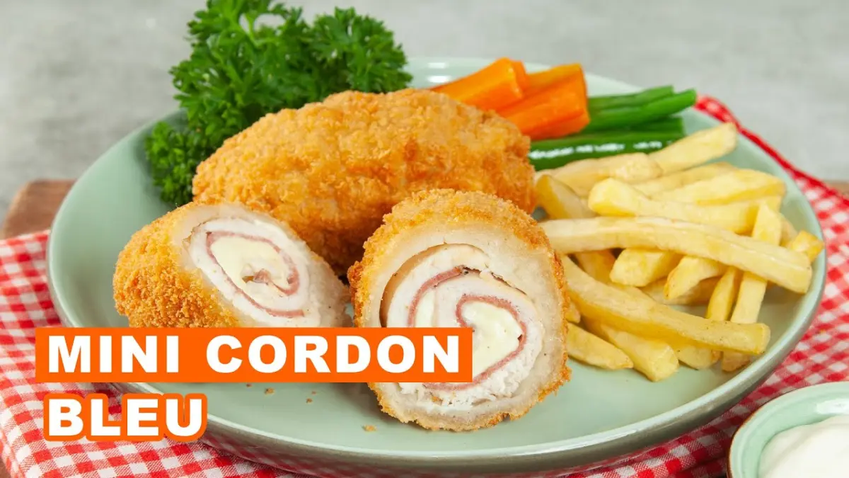 Mini Chicken Cordon Bleu, Menu Ayam Renyah dengan Keju Leleh yang Cocok untuk Sajian Istimewa