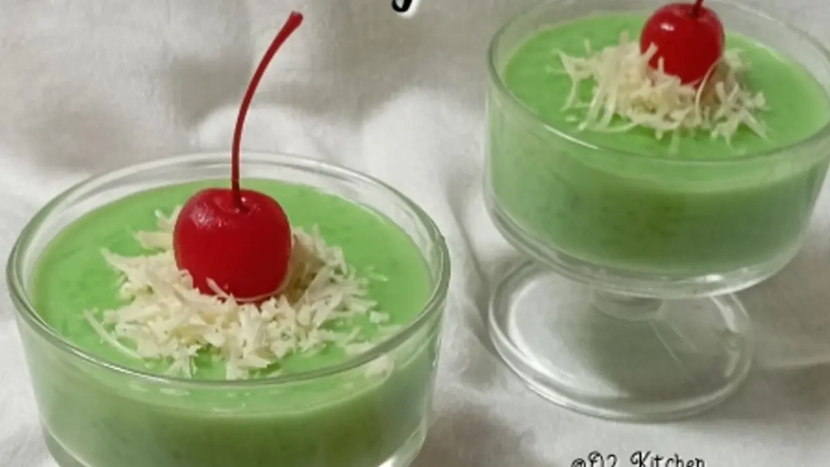Resep Puding Santan Pandan Lembut dan Wangi, Dessert Rumahan Gurih yang Mudah Dibuat