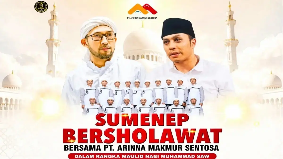 GRATIS: Poster "Sumenep Bersholawat" prakrasa PT Arinna Makmur Sentosa mulai disebar ke ruang publik.